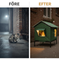 🏠🐈 Väderbeständig upphöjd utomhuskattkoja – Vattentät, isolerad och fällbar 🌧️