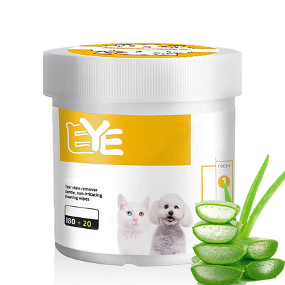 ✨ Överraskning – 48% rabatt! 🐈🐕  Att hålla din fyrbenta vän ren är viktigt!  Naturliga växtbaserade rengöringsservetter för husdjurs ögon och öron