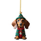 🎄🐶 7-pack Julgransprydnader med Hundmotiv – Söta Hängande Dekorationer för Hundälskare ✨