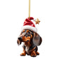 🎄🐶 7-pack Julgransprydnader med Hundmotiv – Söta Hängande Dekorationer för Hundälskare ✨