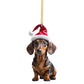 🎄🐶 7-pack Julgransprydnader med Hundmotiv – Söta Hängande Dekorationer för Hundälskare ✨