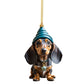 🎄🐶 7-pack Julgransprydnader med Hundmotiv – Söta Hängande Dekorationer för Hundälskare ✨